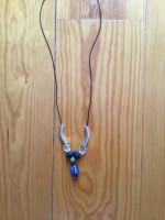Colar com ágata azul